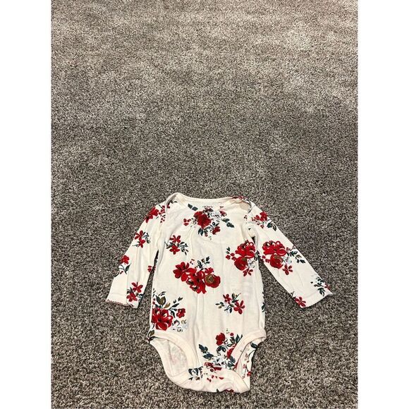 Carters floral onsie size 18mos C32-23 - Picture 1 of 3